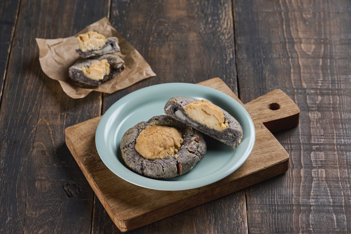 흑임자 인절미 크림치즈 르뱅쿠키