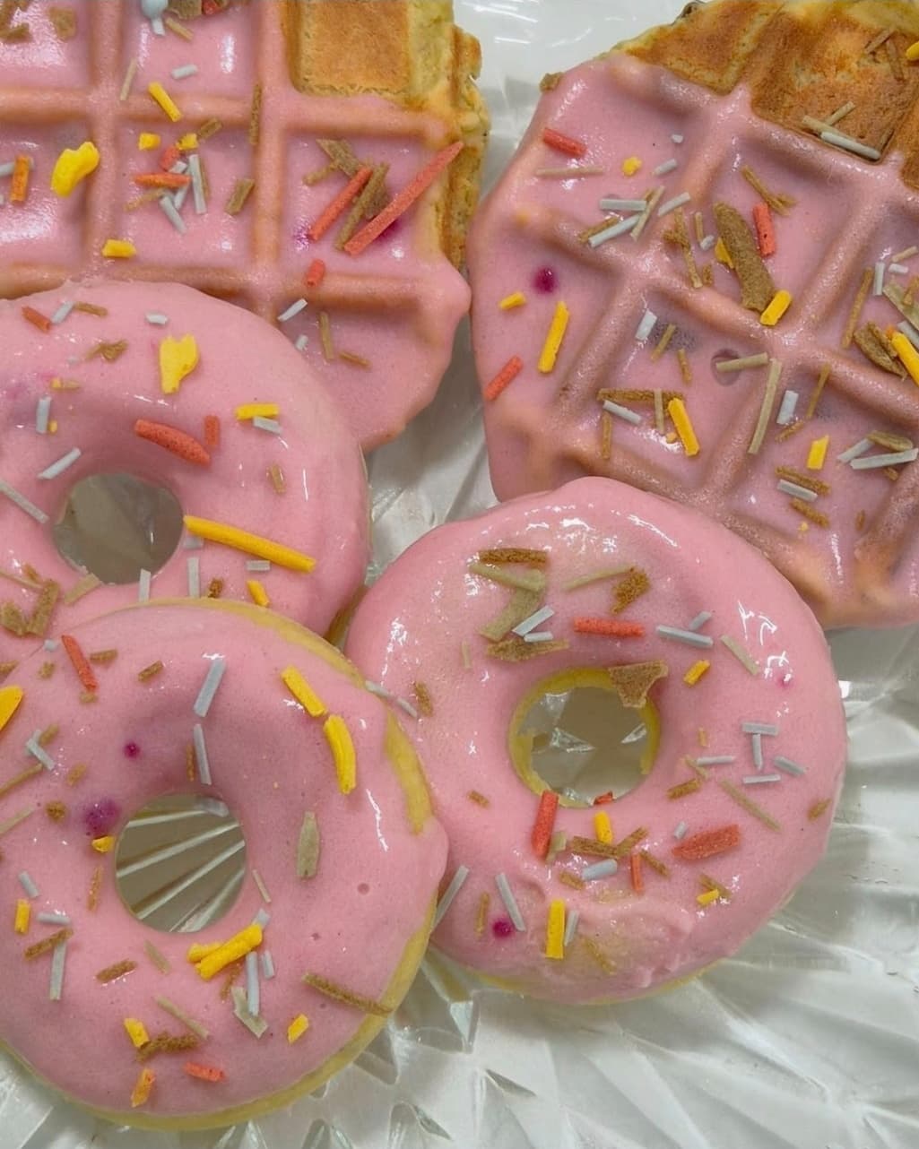 밥먹냥 딸기 와플