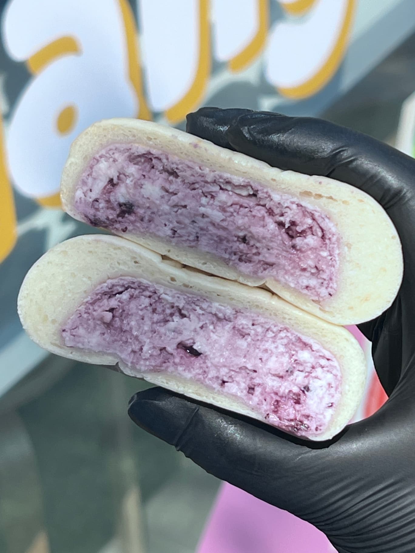 블루베리 모찌빵