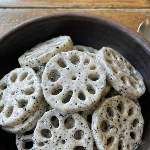 국내산 연근 흑임자샐러드 - 순수한반찬