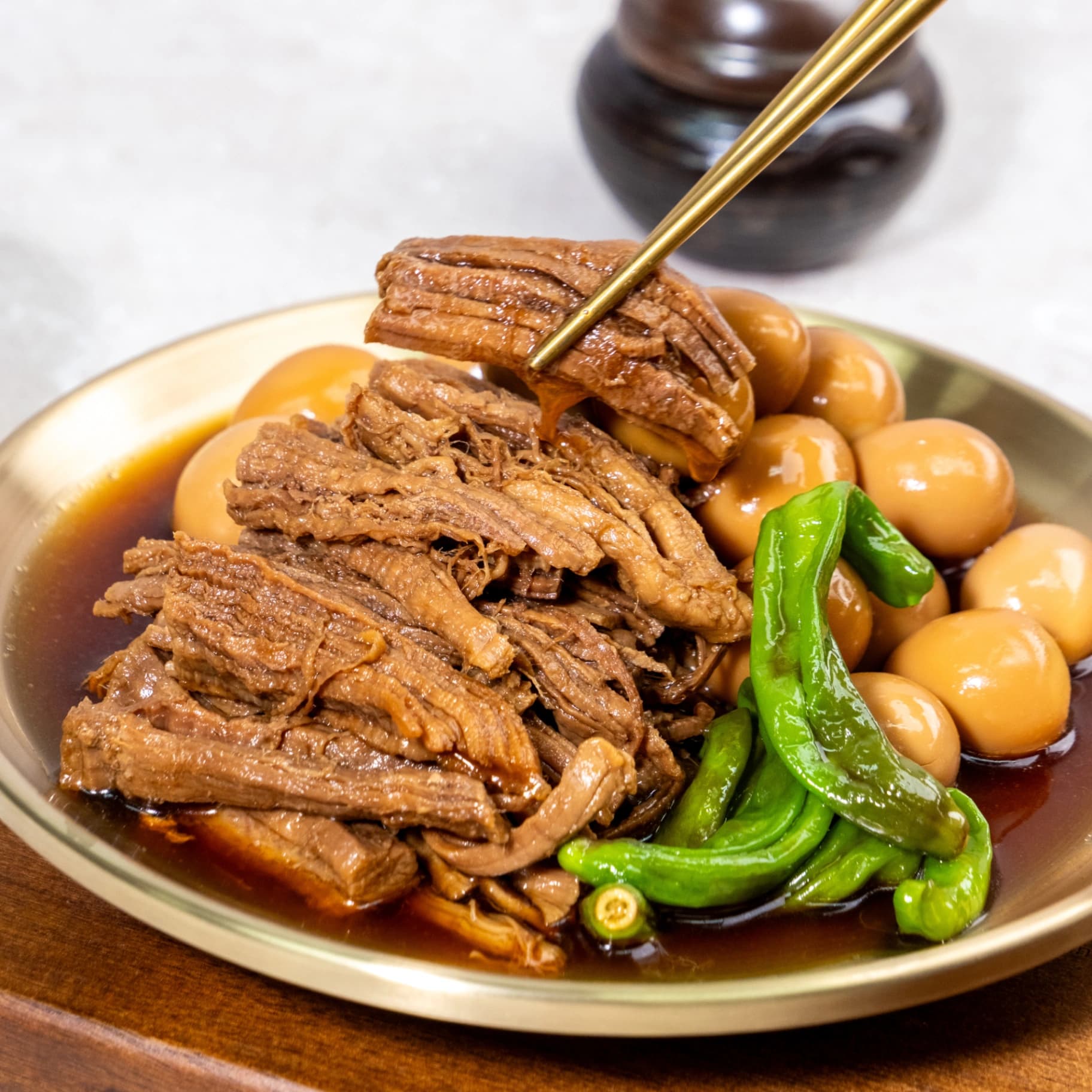 오마이찬 한돈 안심 장조림 - 저온 조리된 국산 돼지고기