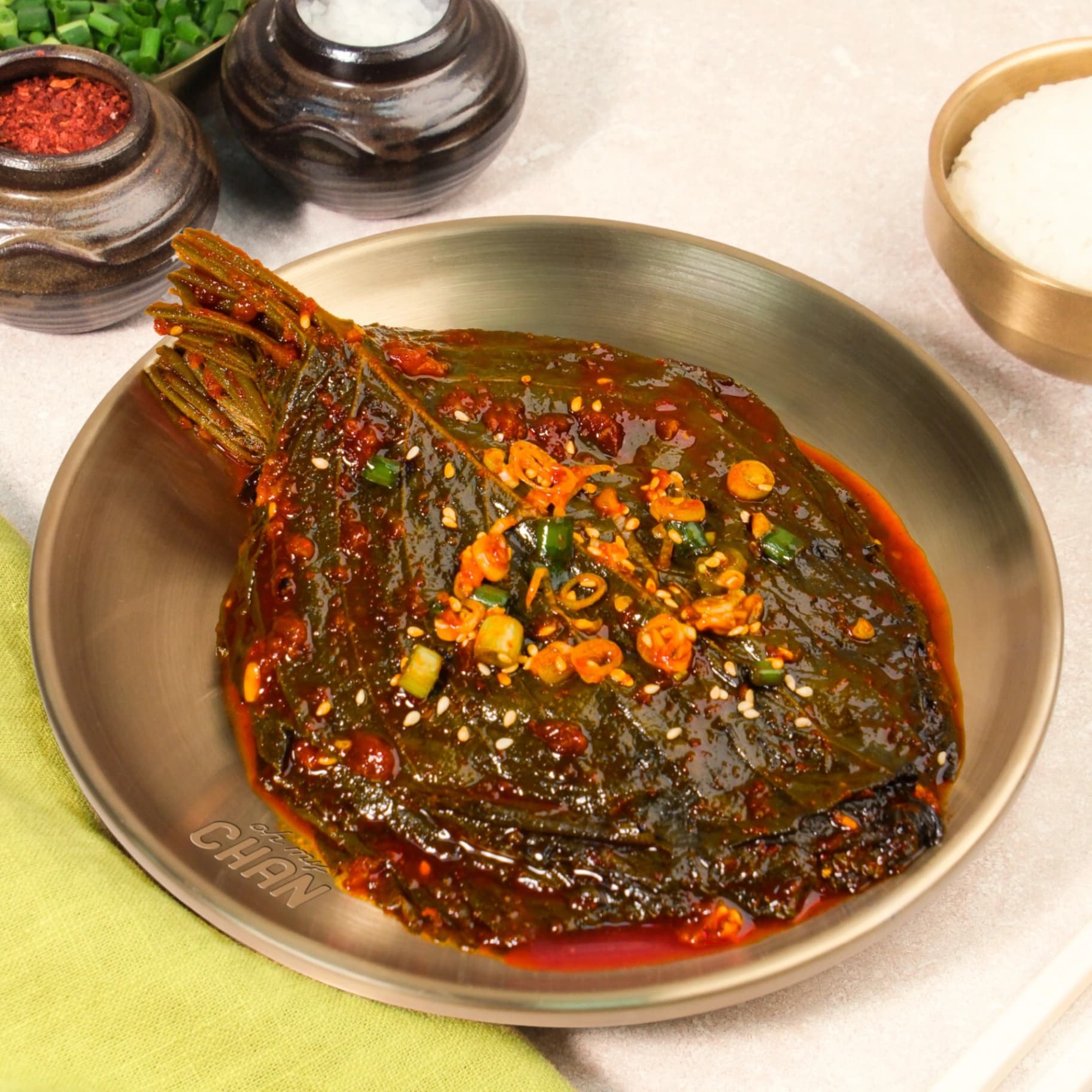 오마이찬 양념깻잎 장아찌 - 식이섬유 가득한 향긋한 건강 반찬