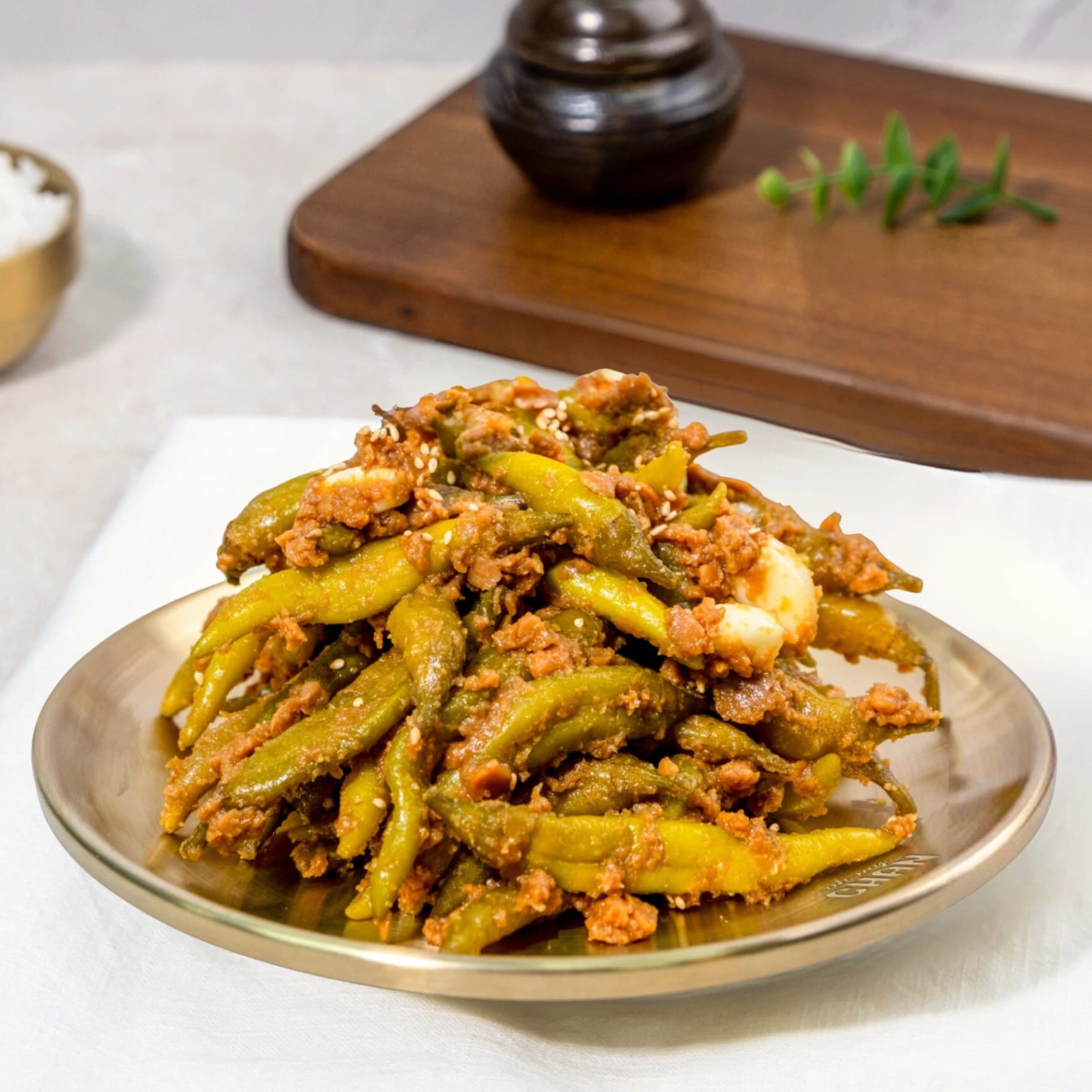 오마이찬 된장고추지무침 - 밥도둑 전통 전라도 고추지 된장무침