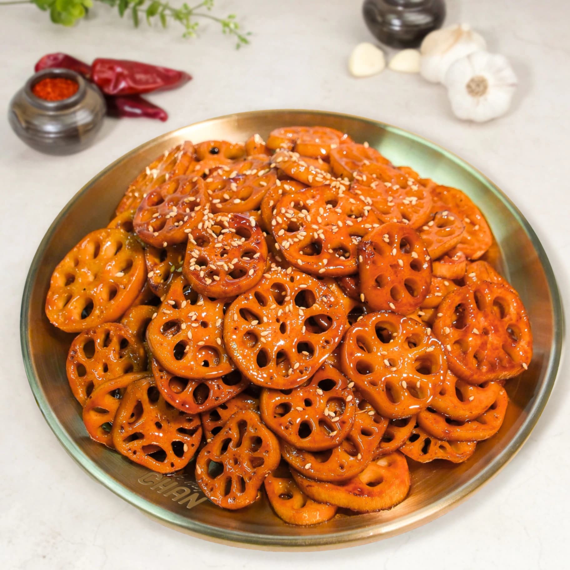 오마이찬 연근조림 - 아삭 쫄깃 쫀득한 수제 무첨가 반찬