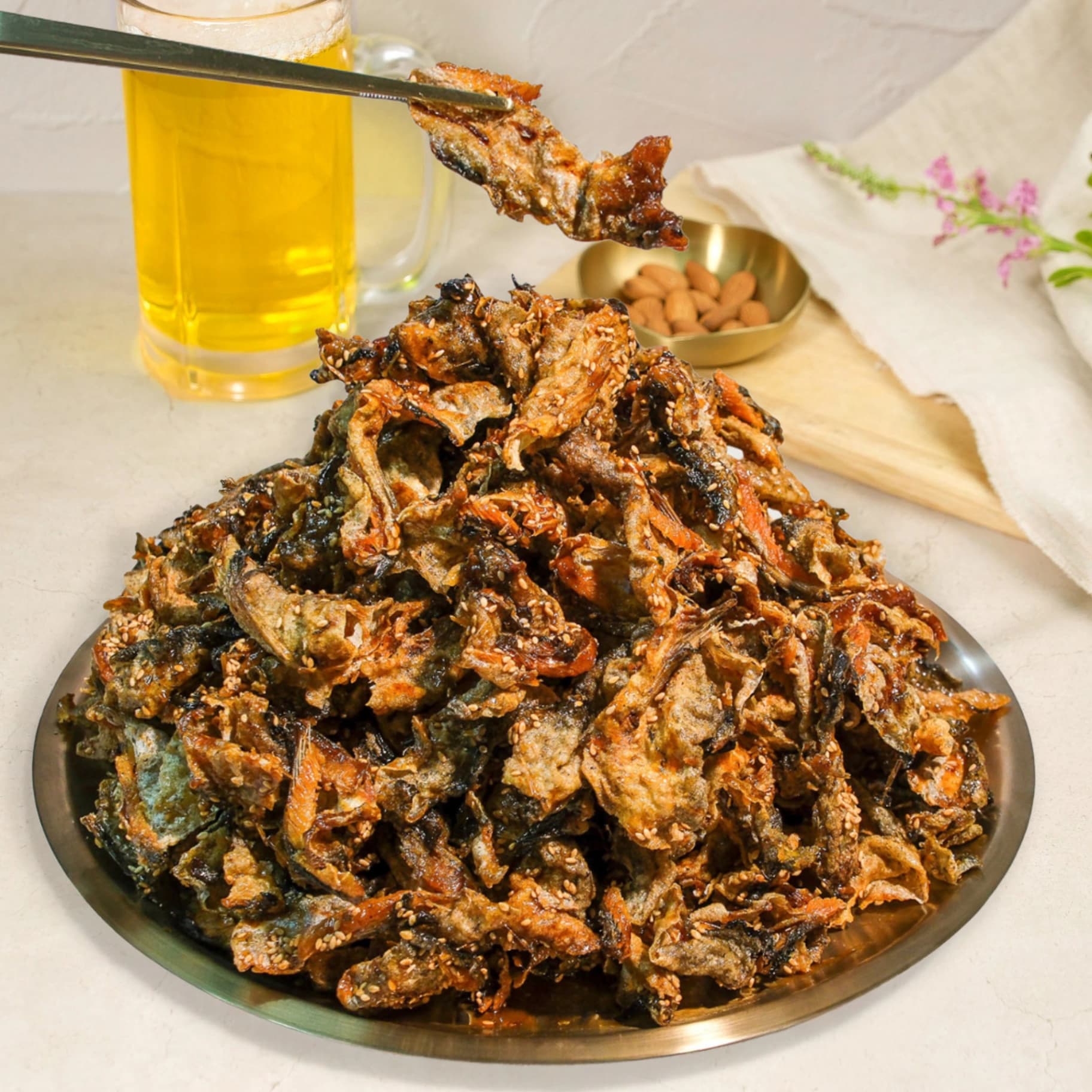 오마이찬 명태껍질볶음 - 달콤 바삭 과자처럼 즐기는 건강 반찬